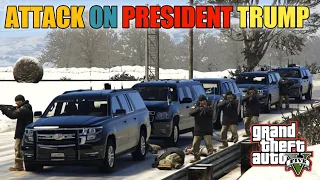 GTA 5 | Attack on President Trump  | Police in Action | Game Loverz