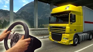 ★DAF XF - Euro Truck Simulator 2 with Logitech G27 | Steering wheel camera #16