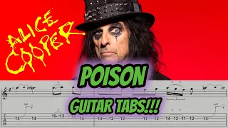 POISON / Alice Cooper Guitar Cover with TABs