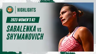 Aryna Sabalenka vs Iryna Shymanovich - Round 2 Highlights I Roland-Garros 2023