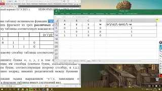 #Информатика #ЕГЭ 2021 задание 2 Демо ФИПИ 2020.08.24 решение с помощью #Excel 🔧 💎📚