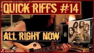 Free - All Right Now main riff lesson