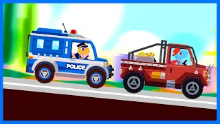 Dinosaur Police Car🚓 - Driving and Chasing Car Games | Kids Learning | Kids Games | Yateland