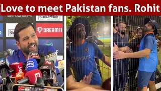 Rohit Sharma explains why he hugged Pak fan