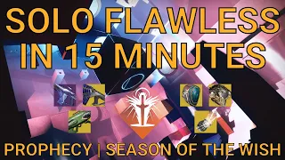 Solo Flawless Prophecy in 15 Minutes on Warlock | Season of the Wish (Destiny 2)