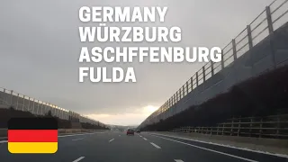 Germany: A3 Würzburg - Aschaffenburg_fulda | European Roads4k