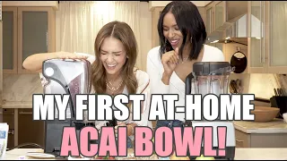 My First At Home Acai Bowl! - with Lizzy Mathis | Jessica Alba