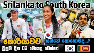 korean exam 2024 | කොරියන් ඡීවිතයේ මුල්ම දිනය | srilanka up to south korea 🇰🇷