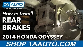 How to Replace Rear Brakes 11-17 Honda Odyssey