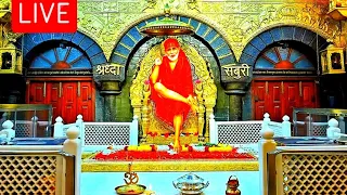 🔴𝐋𝐈𝐕𝐄 𝐒𝐇𝐈𝐑𝐃𝐈 𝐒𝐀𝐈𝐁𝐀𝐁𝐀 𝐓𝐄𝐌𝐏𝐋𝐄 THURSDAY SPECIAL AARTI DARSHAN 🙏💗-29 sep 2022 Live from shirdi