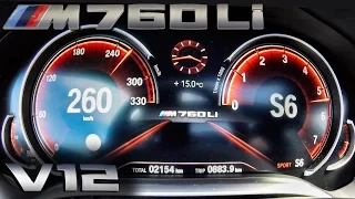 BMW M760Li ACCELERATION & TOP SPEED 0-262 km/h 6.6 V12 BiTurbo 610 HP by AutoTopNL