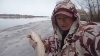 Ловля Язя на фидер со льда в апреле - река Иртыш!