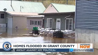 Homes in Grant County flooded as Mississippi River approaches peak