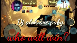 free fire vs pubg mobile/dj alok vs Adam/shadow fight 2/free fire king of Factory