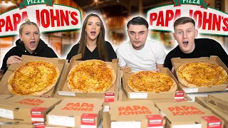 Last to STOP Eating PAPA JOHNS Wins £1,000 - Challenge