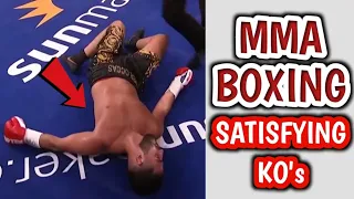 9 Minutes Of SATISFYING MMA & Boxing Knockouts