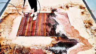 I did not expect such a rug, these colors are wonderful | satisfying video | asmr cleaning