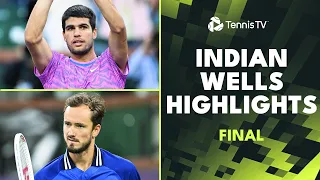 Carlos Alcaraz and Daniil Medvedev Play for the Title Again 🏆 | Indian Wells 2024 Final Highlights