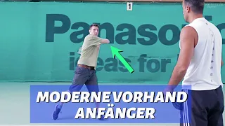 Anfänger lernt Vorhand Topspin | MeinTennisGame.de