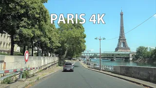 Driving into Central Paris - Driving Downtown - Paris 4K