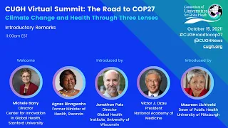 CUGH Summit: The Road to COP27 - Introductory Remarks