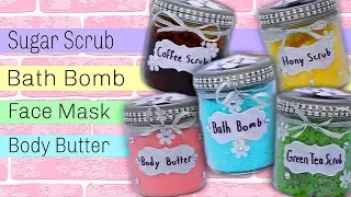 DIY Spa Bath & Body Gift Set | Sugar Scrubs, Body Butter, Bath Mix & More!