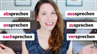 Verben mit "sprechen": Was bedeuten absprechen, ansprechen, nachsprechen, aussprechen, zusprechen?