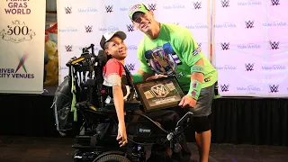 John Cena inducts wish kids into WWE's Circle of Champions during WrestleMania Week