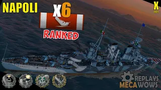 Napoli 6 Kills & 111k Damage RANKED | World of Warships Gameplay