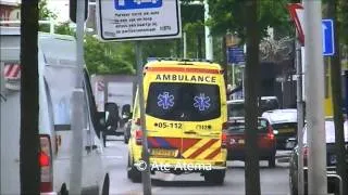 Ambulance 05-112 Enschede met spoed onderweg naar onbekende melding
