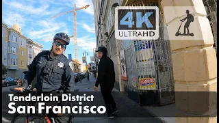 San Francisco 🇺🇸 | Tenderloin District | Cops & Zombies | 4K UHD Electric Scooter Tour