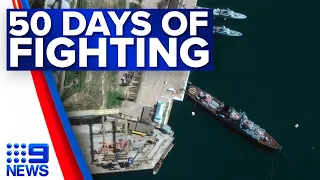 Ukraine claims it has damaged key Russian warship in strike | 9 News Australia