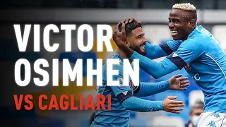 Victor Osimhen contro il Cagliari - Gol ed azioni salienti