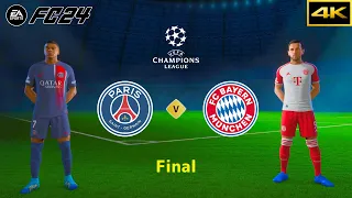 FC 24 - PSG vs. BAYERN MÜNCHEN - UEFA CHAMPIONS LEAGUE FINAL - [4K]