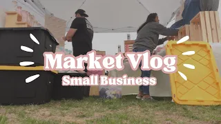 Vendor Market Day Vlog | Small Business | Craft Fair Set Up | Momprenuer