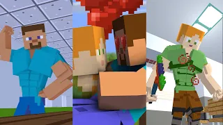 Evolution of STEVE & ALEX Compilation Part 1 - Minecraft Animation