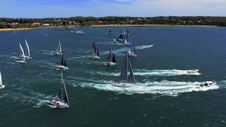 2017 Melbourne to Hobart Westcoaster and Melbourne to Devonport ocean yacht race start