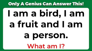 ONLY A GENIUS CAN ANSWER THESE 10 TRICKY RIDDLES | Riddles Quiz - Part 3