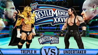 Triple H Vs The Undertaker Wrestlemania 28 | WWE Mayhem |