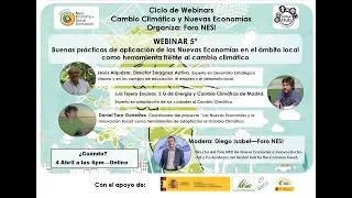 NESI Webinar 5: Buenas prácticas de aplicación de las Nuevas Economías en el ámbito local.