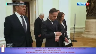 Treffen Putin Merkel Januar 2020 in Moskau