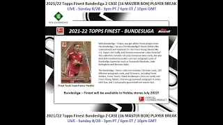 21/22 Topps Finest Bundesliga 2 Case Player Break 8/28/22