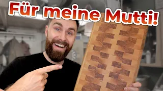 ICH HAB ES WIEDER GETAN | STIRNHOLZSCHNEIDEBRETT AUS SPERRMÜLL #Muttersöhnchen