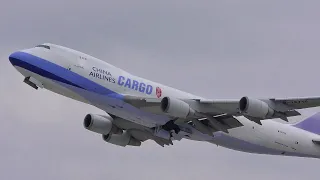 3 LATE MORNING 747 CARGO DEPARTURES - PLANE SPOTTING LAX - MAY 2019