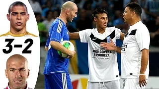 Ronaldo Friends vs Zidane 3:2 All Stars - All Goals & Highlights RESUMEN & GOLES ft. Neymar HD