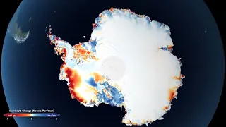 Потери льда в Антарктиде и Гренландии