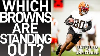 WHICH BROWNS STOOD OUT SO FAR IN TRAINING CAMP?