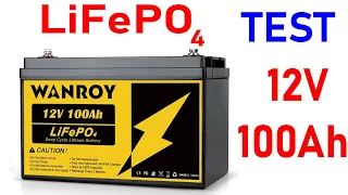 0862: Batteria LiFePO4 12V 100Ah eroga 50A per 2h30 WANROY