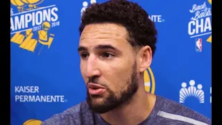 WARRIORS: Warriors guard Klay Thompson talks about his pre-game routine