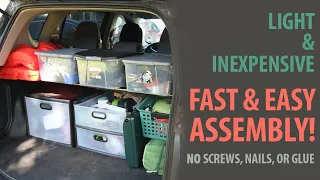 SUV Camping Storage Solution | 2013 RAV4